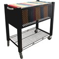 Vertiflex Open Top Filing Cart, 14"x28"x27", Black VRTVF53000